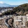 JR根岸線　小菅ヶ谷からの富士山