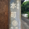 旧町名「石橋町本町」の住所プレート　ｉｎ　栃木県下野市