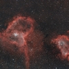 ＩＣ１８０５＋ＩＣ１８４８：カシオペア座の散光星雲