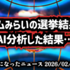 【衆院選で大躍進】◆チームみらいの選挙結果をAI分析した結果… 【 #疑惑だらけの選挙結果 】