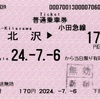 本日の使用切符：小田急電鉄 下北沢駅発行 下北沢▶︎170円区間（新宿）普通乗車券