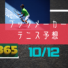 ブックメーカーテニス予想【10/12】