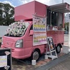 fleurさんわくわくキッチンマルシェin長居公園に出店中〜♪ピンクのボックスキッチンカー