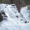 新雪の土岳