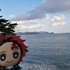 たんじろー初めて海を見る