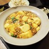 黄色のカレー風味麻婆豆腐
