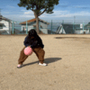 子供にバスケットを教えてもらいました。