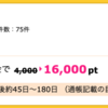 【ハピタス】SBI証券 新規口座開設+入金で16,000pt(16,000円)！！ 取引不要♪