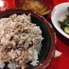 まかないの「魚醤風味、焼き魚ほぐし飯」