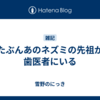 たぶんあのネズミの先祖が歯医者にいる