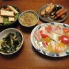  ベーコンと夏野菜の雑炊