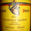 Trittenheimer Apotheke Riesling Spatlese Mosel Ferdinand Pieroth 2011