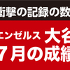 エンゼルス 大谷翔平 7月の成績・記録