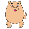 かわいいポメラニアン のイラスト