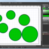 とりあえずなにか描いてみる（丸を移動したり並べたり）