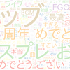 　Twitterキーワード[#FGO7周年]　07/31_17:05から60分のつぶやき雲