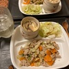 豚肉野菜炒め(和)、茶碗蒸し、レタス　20230702