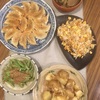 １０月１１日　餃子といんげん胡麻和えとじゃがいもバター醤油