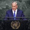イスラエル首相 国連総会で４４秒無言でにらむ