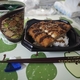 ソースチキンカツ丼 ＋ 炒りごまと生姜が香る 豚ねぎそば