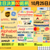 【今週の注目決算】GAFAMの決算など注目60銘柄、全セクター要チェック！【米国株投資2021年10月25日～】