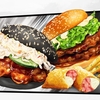 シンガポールの SAMURAIバーガーは 日本のサムライマックとは異なる     w/ NINJA CHICKEN BURGER