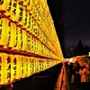 光の参道ってすごいねって／靖国神社みたままつりにて