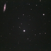 Ｍ９７＋Ｍ１０８：おおぐま座の惑星状星雲と紡錘状の銀河