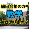 帰国生入試の早稲田合格のカギは数学【上智は滑り止め?】