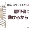 踊るために知っておきたい　肩甲骨は動けるからいいのです