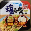 サンヨー食品　サッポロ一番 塩らーめん味 大判焼そば 太麺×にんにく仕上げ 　食べてみた感想