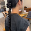 夏に映える♪▷ねじり×二つ編みのクールなポニーテール