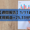 【週間報告】2021年1月11日週