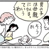 ウチも息子はカミさんに似てます。娘はどちらかというとワタシに似てます。似てると思います。