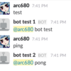 Slack 用の bot を作ってみた