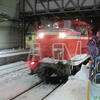 青森駅あけぼの入線～あけぼの乗車の旅～その１９♪（青森県青森市柳川）