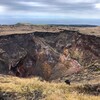 三原山登山と火口、噴火の様子！標高と砂漠の登山ルート、トイレ詳細！