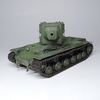 タミヤ1/48ソビエトKV-２重戦車　プラモデル製作　完成品写真