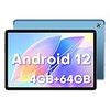 Android 12 タブレット 10インチ wi-fiモデル、TECLAST P30S タブレット 8コア CPU 2.0Ghz、1TB TF拡張可能+4GB LPDDR4X+64GB eMMC、1280*800解像度HD IPSディスプレイ、 GMS認証+2.4G/5G WiFi+6000mAh+Type-C充電+Bluetooth 5.0+GPS+2MP/5MPカメラ+無線投影+顔認証+児童守護+保護者による管理+日本語取扱説明書付き+一年保証+OTG転送をサポートする、子供にも適当贈り物/子供用タ