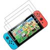 ３枚入り Nintendo Switch用 保護 ガラスフィルム 任天堂ニンテンドー スイッチ ブルーライトカット 日本硝子素材 強靭9H 3Dラウンドエッジ加工 撥水撥油 指紋防止 飛散防止 貼付道具付 ピタ貼り 自己吸着 気泡防止 極薄