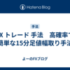 FX トレード 手法　高確率で簡単な15分足値幅取り手法