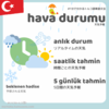 イスタンブールの天気は変わりやすいので天気予報をチェックしよう。hava durumu