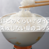 ご飯80gはどのくらい？ダイエット中でも失敗しない量のコツ5選！