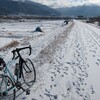 サイクリング　-篠ノ井橋⇔上田 道の駅- 62km (雪)