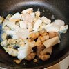 今日の料理　魚介のクリームパスタ