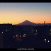 夕方の富士山