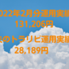 2022年2月運用実績