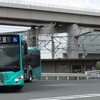 連節バスのバック 蛎原車庫 西鉄バス北九州