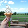【夏の思い出】大山の絶景を望みながらいただく自家製ソフトクリームが最高🍦