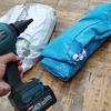 ビニールプール設置にはMakitaのエアダスタが活躍する！